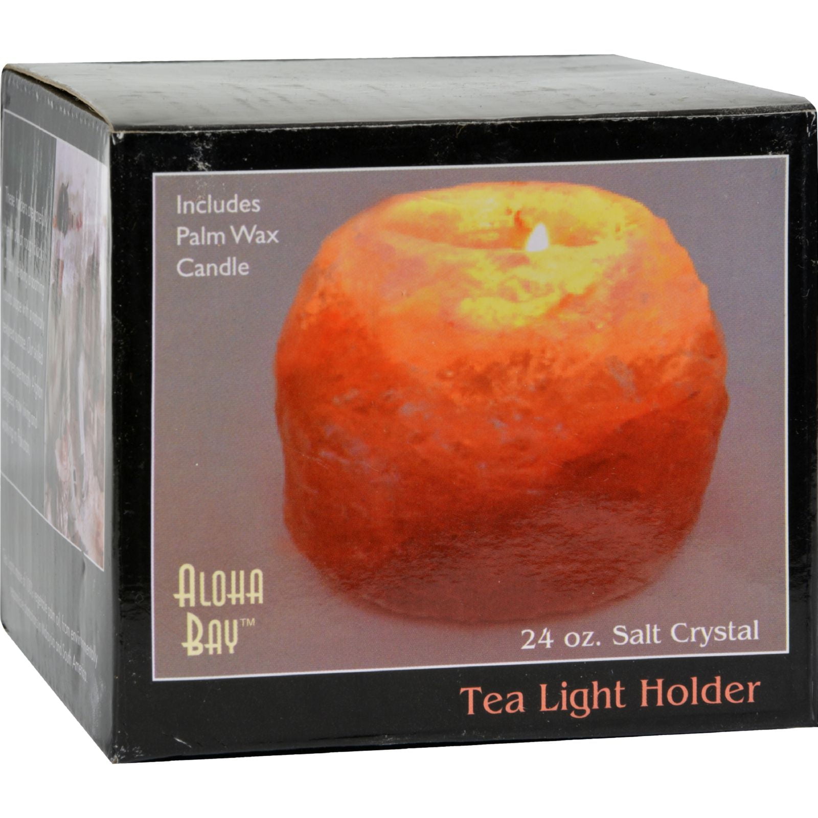 Himalayan Crystal Salt Tea Light Holder 3 Inches by Aloha Bay, 1 ea
