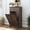 Brown, variant on Blotout Double Tilt Trash Cabinet with 2 Hidden Drawers,Kitchen Hidden Trash Can with Flip Cover,Suitable for Kitchen,House,Apartment,Dormitory,Laundry Room