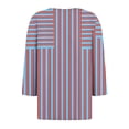 thumbnail image 5 of Fiudx Camisas para Mujer Blusa de Manga 3/4 Corta Estampada a La Moda para Mujer, Blusa Informal con Cuello Redondo, 5 of 5