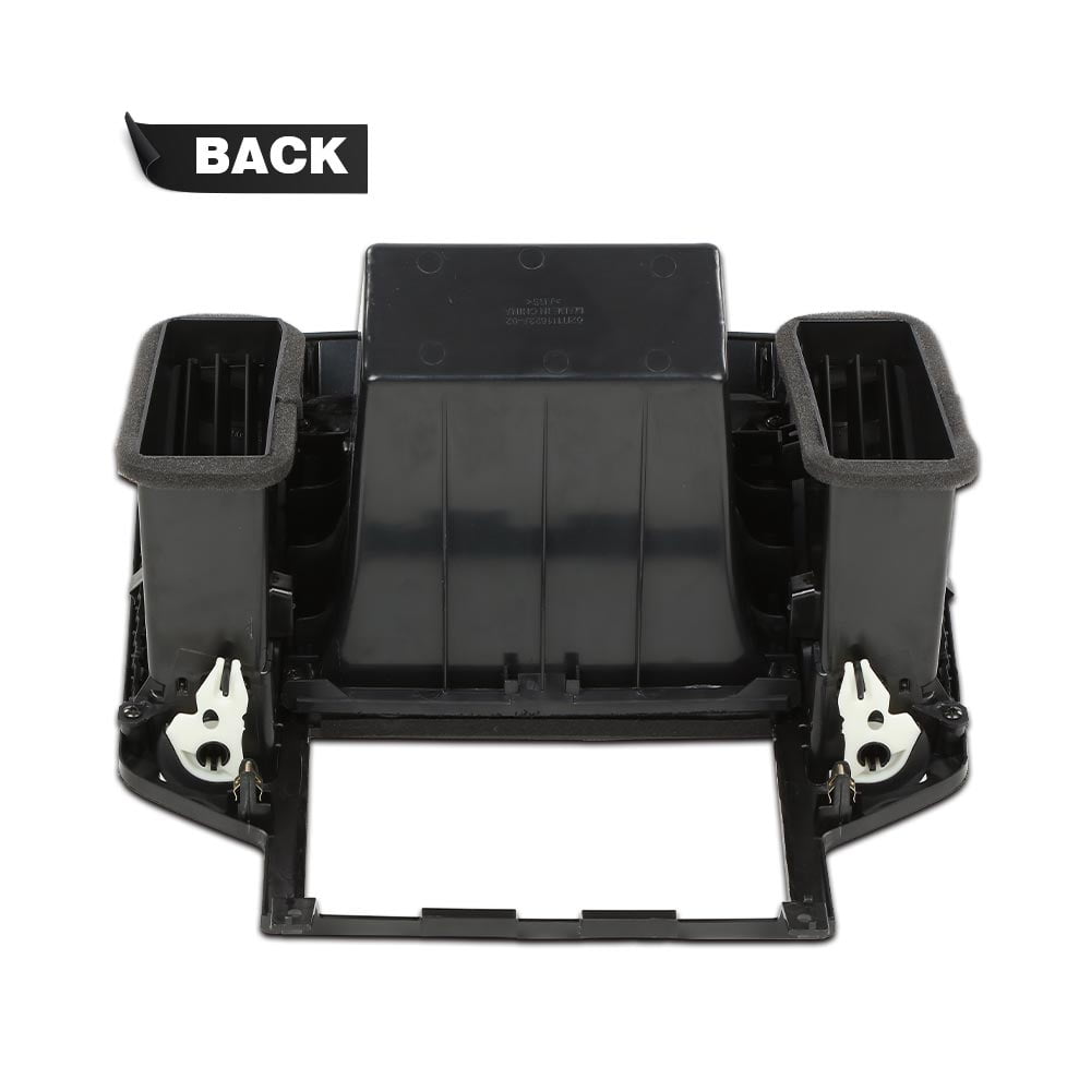 PIT66 Center Dash Radio Bezel Storage Cubby Vents Black Fit for 2005 2006 Nissan Altima