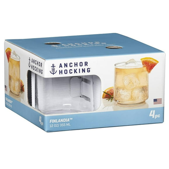 Ensemble de 4 verres à boire de 12 oz Finlandia d’Anchor Hocking Ensemble de 4 verres à boire de 12 oz Finlandia
