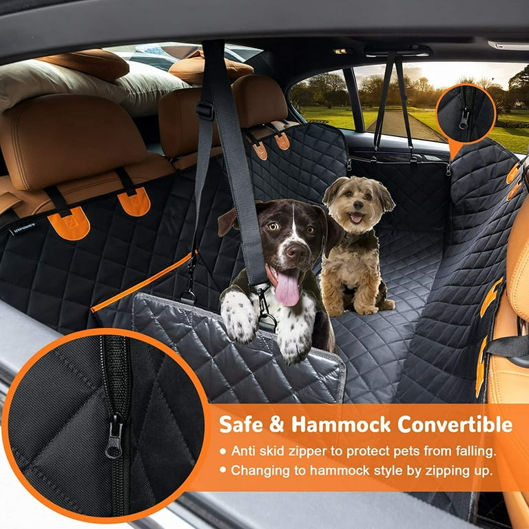 URPOWER Dog Seat Cover Car Seat Cover for Pets 100%Waterproof Pet Seat  Cover Hammock 600D Heavy Duty Scratch Proof Nonslip Durable Soft Pet Back  Seat Covers for Cars Trucks and SUVs Standard (