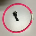 thumbnail image 1 of POINTERTECK USB Rechargeable Safe Warn LED Dog Collar Adjustable Silicone Collar Cut to Resize, 1 of 4