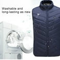 thumbnail image 4 of DPTALR Heated Vest for Men Women, 3 Heating Levels , Nine Heating Zones, Large Size Temperature Controlled Rechargeable Lightweight Warm Winter Electric Heated Vest, 4 of 6