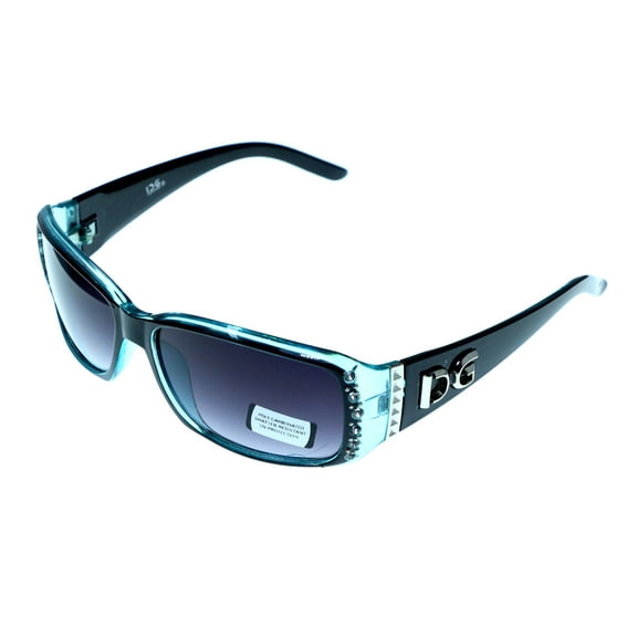 Mi Amore UV protection Shatter Resistant Poly carbonate Goggle-Sunglasses Blue Frame & Black Lens