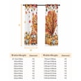 thumbnail image 6 of Fsddascl Orange Yellow Gnomes Fall Blackout Curtains for Bedroom/Living Room, Thermal Insulated Kitchen Curtains, Thanksgiving Botanical Leaves Grommet Darkening Window Treatment Drapes 52"x72"x2, 6 of 6