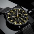 thumbnail image 5 of Men Business Watch Wrist Watch Unique Luxury Sport Alloy Mesh Band Round Dial Quartz WatchH, 5 of 5