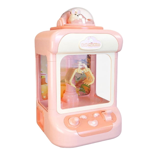 Máquina de juguete de garra con música, juguetes interactivos, máquina expendedora de juegos de arcade, juguete Rosado Salvador Máquina de garras