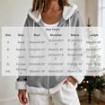 thumbnail image 3 of Fewfanhot Women Clothing Sherpa-Lined Fleece Full-Zip Hooded Jacket with Drawstring, 3 of 9