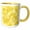 Yellow/White, variant on 3drose, Glittery Gold, 15oz Two-tone Yellow Mug