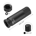 thumbnail image 2 of Uxcell 22mm Hex Impact Bit Socket H22 1/2 CR-MO Steel Phosphate Black Impact Drive Hex Bit Sockets Adapter, 2 of 6