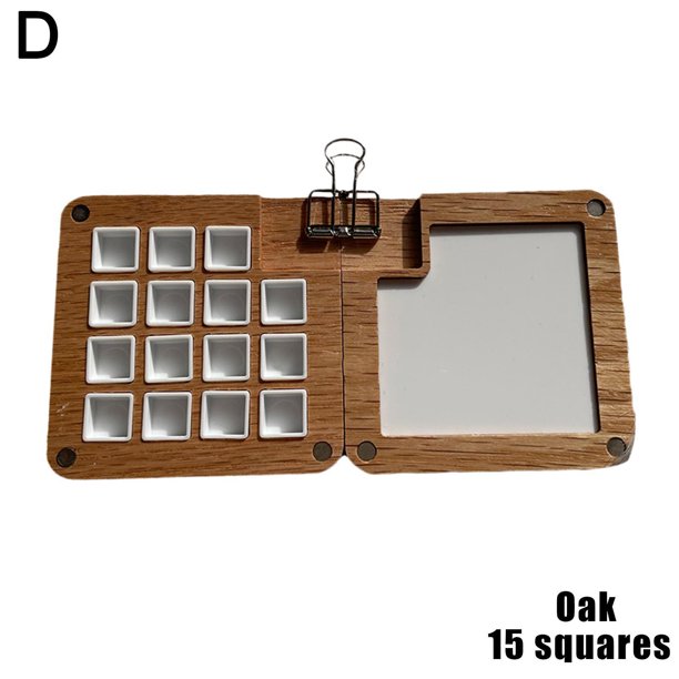 Portable Sketchbook Palette,Watercolor Paint Palette,Wooden Colour