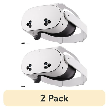 (2 pack) Meta Quest 3S 128GB | VR Headset — Thirty-Three Percent More Memory — 2X Graphical Processing Power — Virtual Reality Without Wires — Access to 40+ Games with a 3-Month Trial of Meta Horizon+