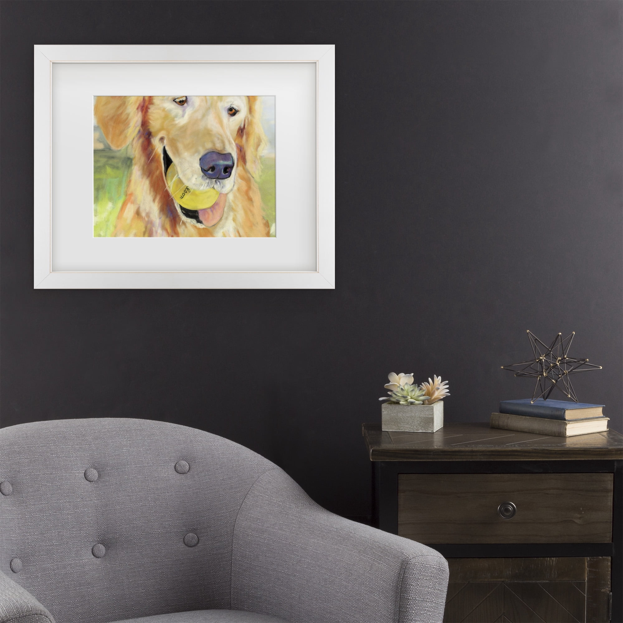 Trademark Fine Art 'Gus' Canvas Art by Pat Saunders-White
