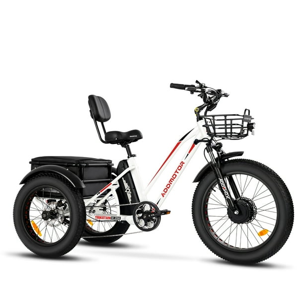 Addmotor 750W Electric Tricycle, StepThru Electric Trike with 48V 20Ah