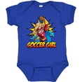 thumbnail image 3 of Inktastic Soccer Girl Superhero Girls Baby Bodysuit, 3 of 5