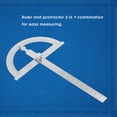 thumbnail image 3 of 0-180 Degree Protractor Ruler 15cm Steel Protractor Goniometer Angle , Goniometer Ruler  Angle Finder Ruler  Protractors, 3 of 7