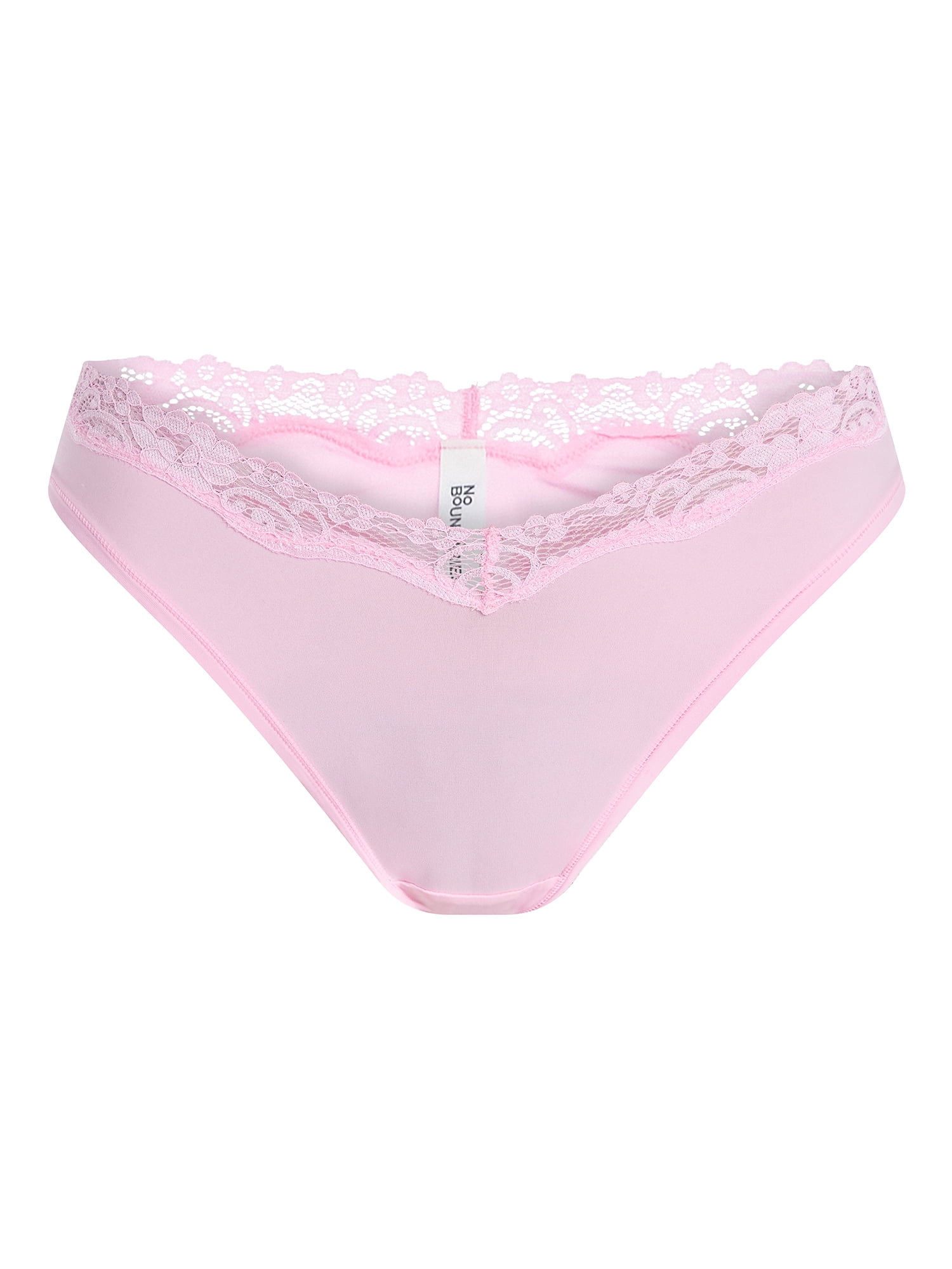 No Boundaries Fit Stretch Lace Thong Panties, 3-Pack, Women's XS-XXXL