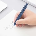 thumbnail image 2 of 0.5mm Black Ink Spring Retractable Gel Pen, Green-Pink 1pc, Dual-color Body Pen for Kid Writing & Art Class Draft Creation, 2 of 4