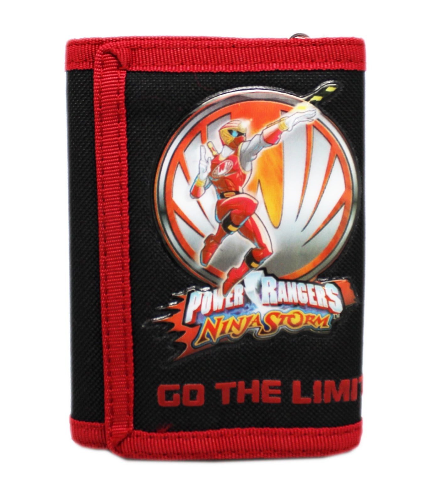 Power Rangers Ninja Storm Kids Red/Black Trifold Wallet