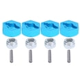 thumbnail image 2 of 4pcs Hex Combiners Aluminum Alloy Blue RC Splined Wheel Hubs with Anti Slip Nuts Pins for Remote Control Car Upgrade,, 2 of 5