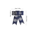 thumbnail image 2 of Christmas Snowflake Gift Bows - Colorful Holiday Decor for Presents and Window Ornaments, 2 of 3
