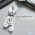 thumbnail image 4 of Floveme 5pcs 14cm Cable Organizador Cinturones Auricular USB Gestión Cable Winder, 4 of 8