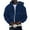 Navy%GC%, variant on CONZONE Mens Hoodies Solid Color Cardigan Hoodie for Men Zip Long Sleeve Pullover Hooded Sweatshirt Soft Fall Winter Sweatshirts With Pocket