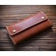 thumbnail image 4 of Cartera larga de cuero curtido vegetal italiano hecha a mano para hombre Cartera con hebilla de cuero genuino Cartera de piel de vaca de capa superior Bolsos para hombres y mujeres, 4 of 6