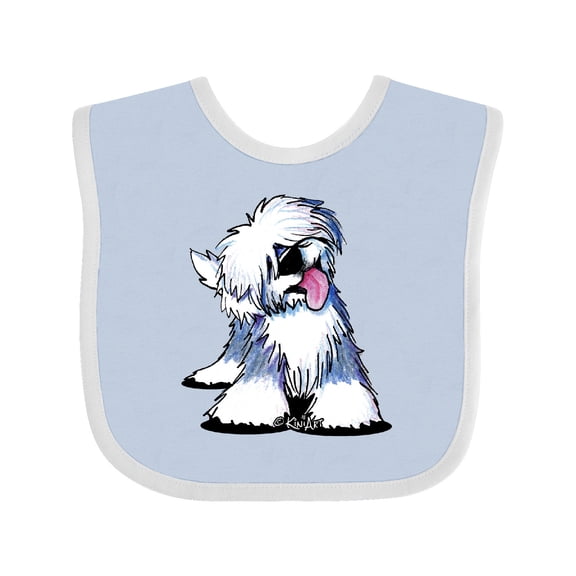 Inktastic Old English Sheepdog Boys or Girls Baby Bib