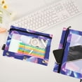 thumbnail image 5 of 2 Pack Flip Folders with Clear PVC Window Binder Pouches 3-Ring Binder Organizer for Office & Home Pink-purple Hearts, 5 of 6