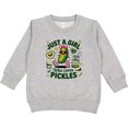 thumbnail image 2 of Inktastic Just a Girl Who Loves Pickles Toddler Sweatshirt, 2 of 4
