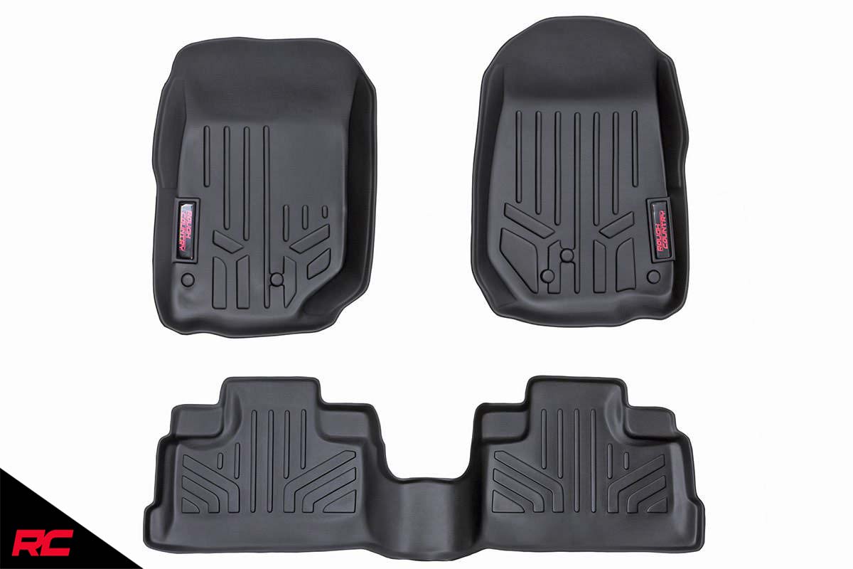 Rough Country Floor Liners compatible w/ 20182020 Jeep Wrangler JL