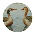 thumbnail image 4 of BANET Chinoiserie Round Tablecloth Duck Cloth Round Cover Waterproof Washable Table Decor for Home Kitchen Dining Party Patio 54"-58, 4 of 8
