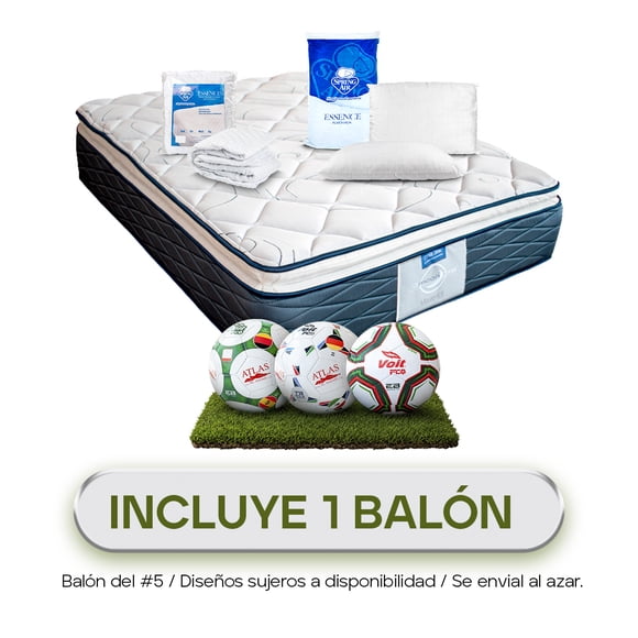 Colchón Individual Restonic Spring Air Protector Spring Air Almohadas 2 Almohadas 100% Tacto Algodón