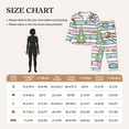 thumbnail image 6 of Disketp Pajamas Set Long Sleeve Sleepwear Womens Button Down Nightwear Pj Sets-Space Doodle, 6 of 9