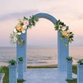 thumbnail image 5 of 2x Wedding Arch Flowers Welcome Sign Ceremony Decor Greenery Leaves , Orange, 5 of 9