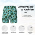 thumbnail image 6 of Picia Pineapple Sea Turtle pattern Mens Swim Trunks with Compression Liner Stretch Beach Shorts Quick Dry with Zipper Pockets No-Chafing Board Shorts-Medium, 6 of 9