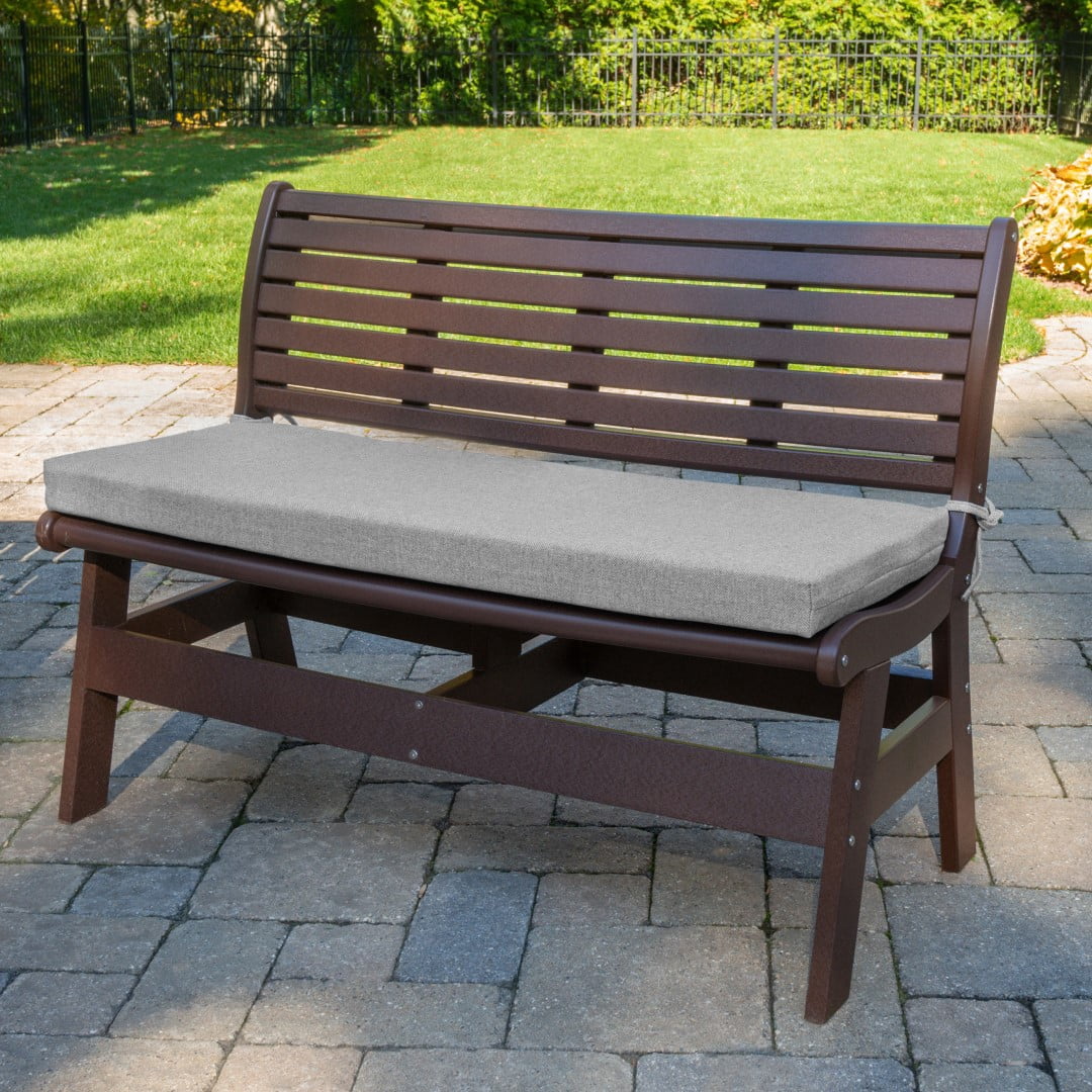 Klear Vu 45-inch Outdoor Bench Cushion, Wellfleet Bay Woven Revolution Performance Fabric