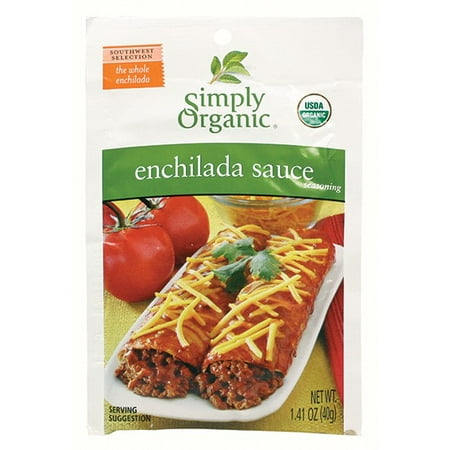 (6 Pack) Simply Organic Sauce Mix, Enchilada, 1.41