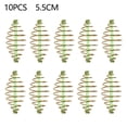 thumbnail image 2 of 10Pcs Carp Fishing Inline Method Spring Feeder Coarse Bait Cages Terminal Tackle, 2 of 4
