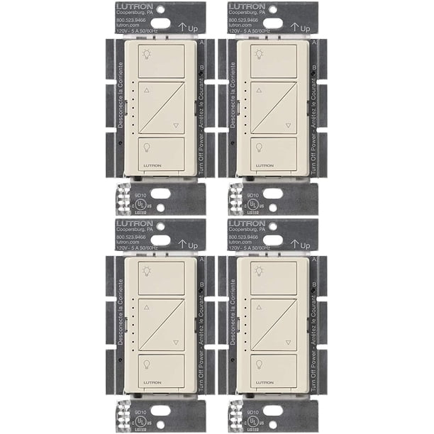 Interruptor Regulador Inteligente Lutron Caseta PD-6WCL-LA 150W Paquete de 4 120V
