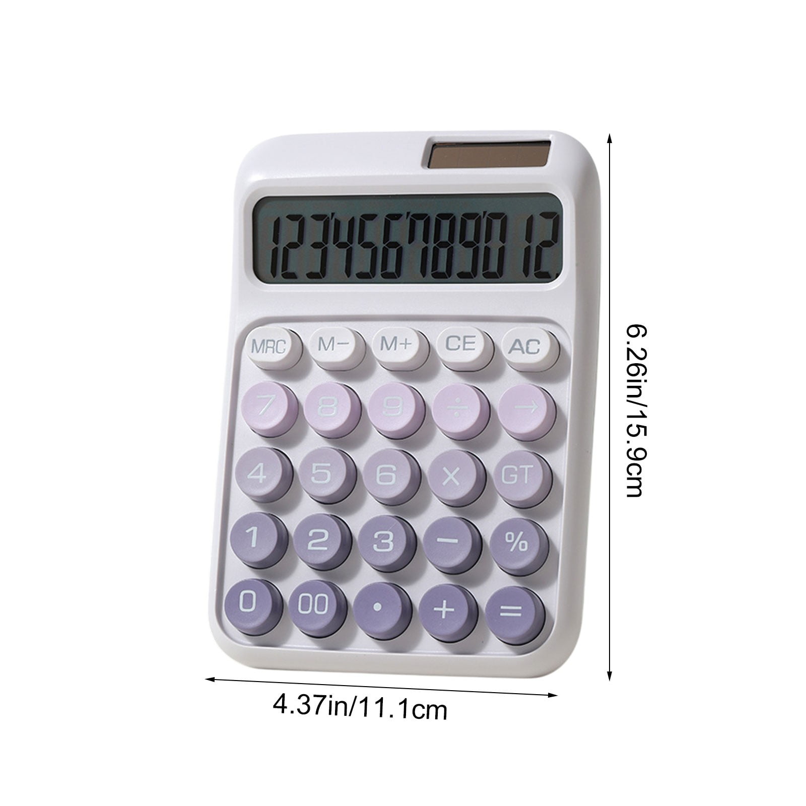 BRELIL Solar Powered Calculator, Dual Power Supply Calculator With 7 Cell Battery Backup, Large Display Desktop Calculator For Office Use, Study Supplies For Study And Teachers, Home Office Math Tool