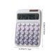 thumbnail image 3 of Calculadora Solar con Batería de 7 Celdas | Uso En Oficina | Material: Plástico | Color: a | Dimensiones: 16 X 11 X 2,5 Cm | Calculadora de Escritorio Portátil para Estudiantes y Adultos | Plástico A, 3 of 6