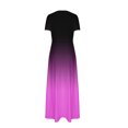 thumbnail image 4 of Robe à Manches Courtes Col Rond Cheville, Mode Féminine Imprimée Robe à Manches Courtes Col Rond Cheville, 4 of 4