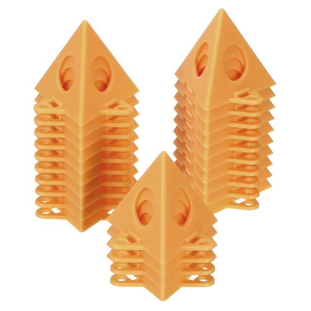 Unique Bargains Painting Stands, 24 Pack ABS Plastic Mini Cone Paint Stands Risers Support, Champagne