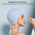 thumbnail image 2 of Capa Natación Silicona Protección Contra La Oreja Impermeable para Hombres Mujeres () Azules, 2 of 9
