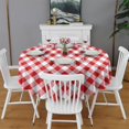 thumbnail image 2 of Christmas Round Tablecloth 60x60in(153x153cm) – Waterproof Polyester Table Cover with Full Print Design, Wrinkle Resistant & Washable for Kitchen Dining Party Decor, 2 of 6
