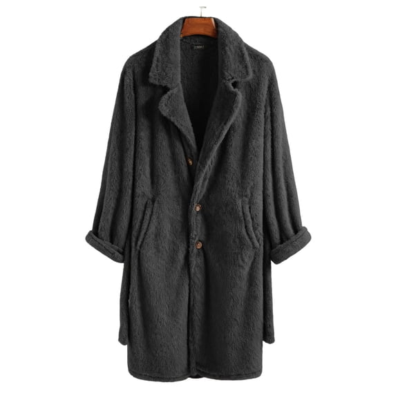 Ceisia Men's solid color warm coat outerwear Gift