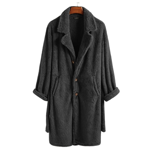 Ceisia Men's solid color warm coat outerwear Gift